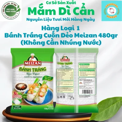 Bánh Tráng Cuốn Dẻo Meizan Gói 480g