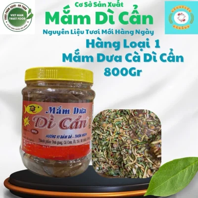 Mắm Dưa Cà Dì Cẩn Loại Đặc Biệt 800g