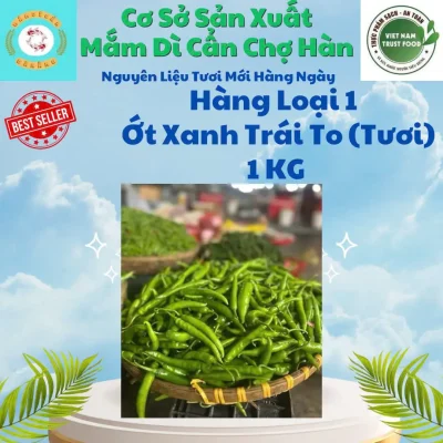 Ớt Xanh Trái To (Tươi)